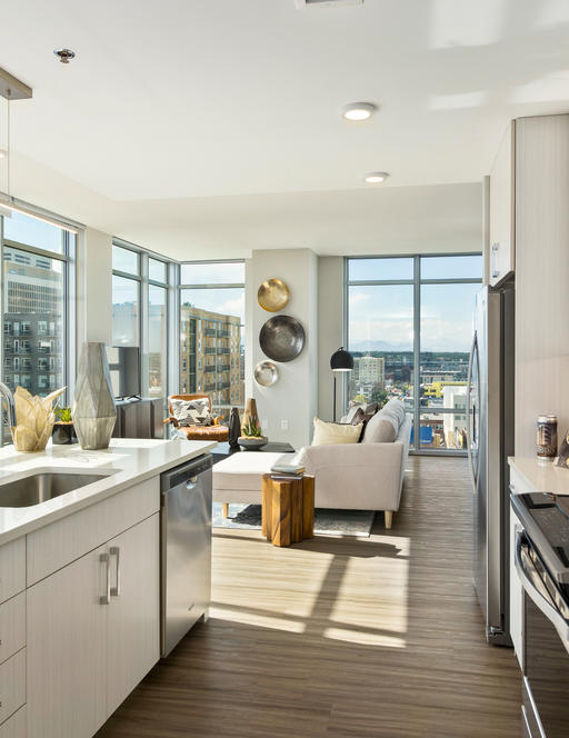 Radiant Denver two bedroom Kitchen